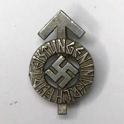 Miniature Hitler Youth Proficiency Badge in Silver