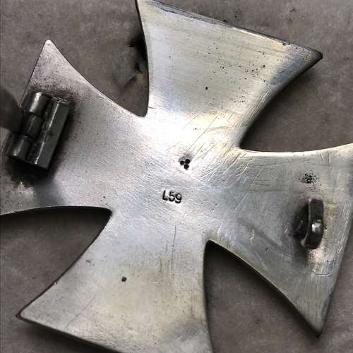 German WW2 Iron Cross 1st Class L59 by Alois Rettenmaier Cased