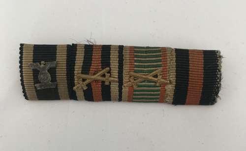 German Ribbon Bar with Wiederholungsspange
