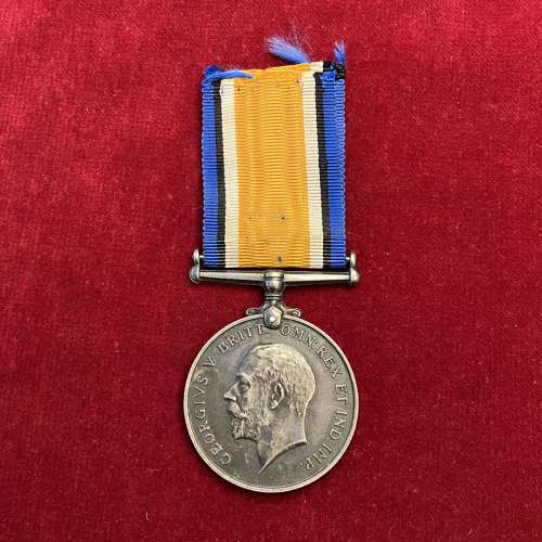 British War Medal WW1 S1-4791 SJT H.V Crouch Army Service Corps