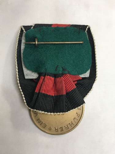 Sudetenland Medal court mounted