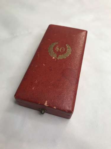 German Cased 40 Year Civil Service Award Deschler & Sohn München
