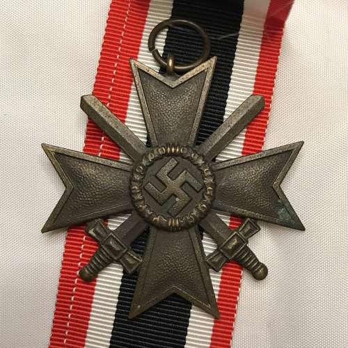 German WWII War Merit Cross with Swords maker number 7 Paul Meybauer