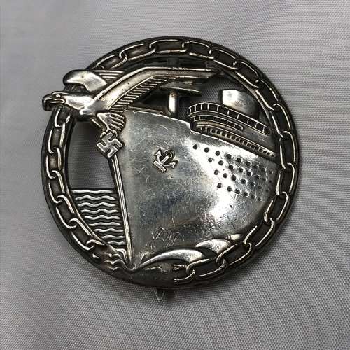 Kriegsmarine Blockade Breaker Badge Schwerin Berlin