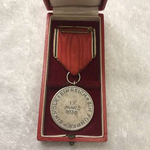 Austrian Anschluss Medal Cased