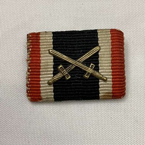 War Merit Cross Ribbon Bar