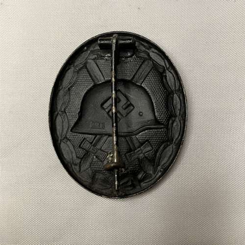 German WW2 Black Wound Badge L/52 Fritz Zimmermann
