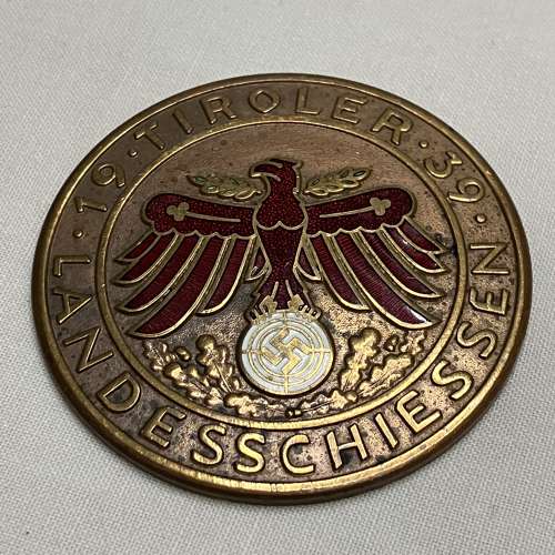 German 1939 Tiroler Landesschiessen Medal