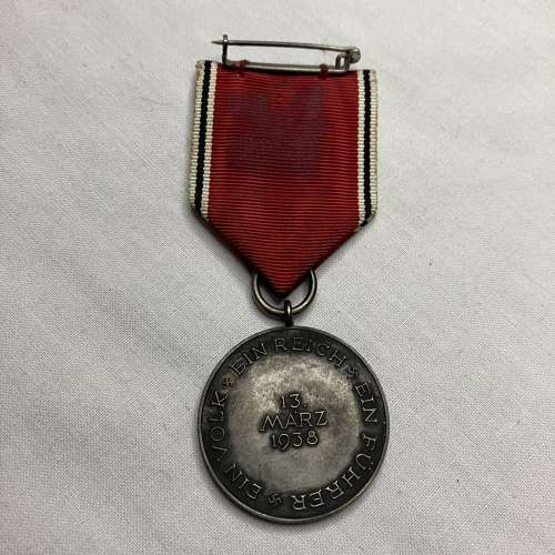 Austrian Anschluss Medal March 1938