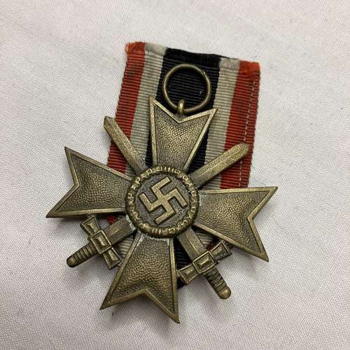 German War Merit Cross with Swords Marked 33