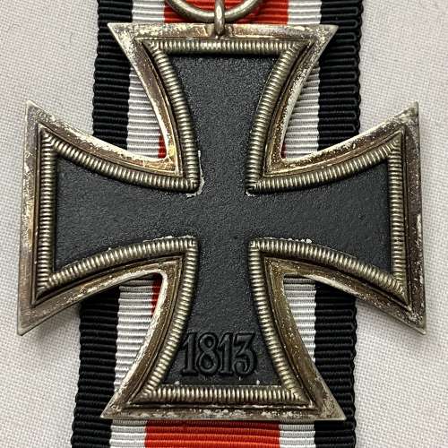 Iron Cross 2nd Unmarked E F Weidmann 19