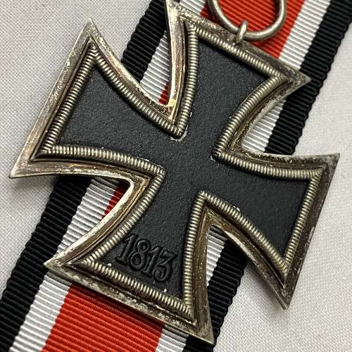 Iron Cross 2nd Unmarked E F Weidmann 19