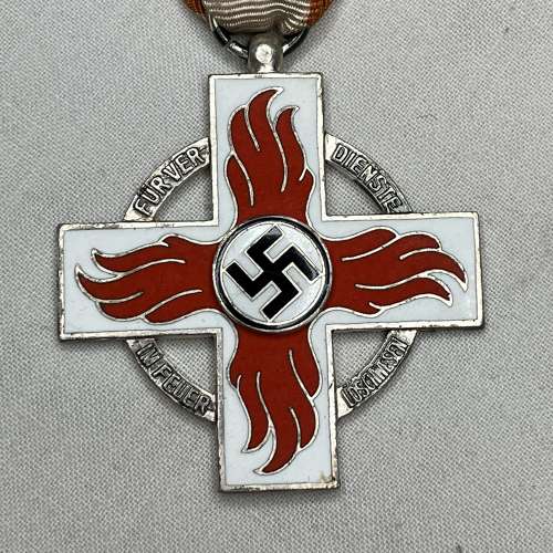 German Feuerwehr Medal WW2