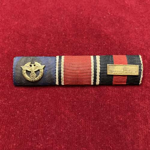 German Customs Police Ribbon Bar with Prague Castle