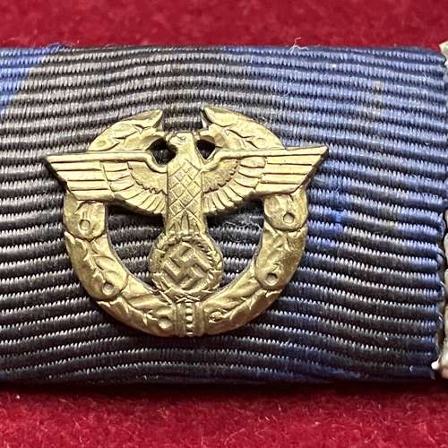 German Customs Police Ribbon Bar with Prague Castle