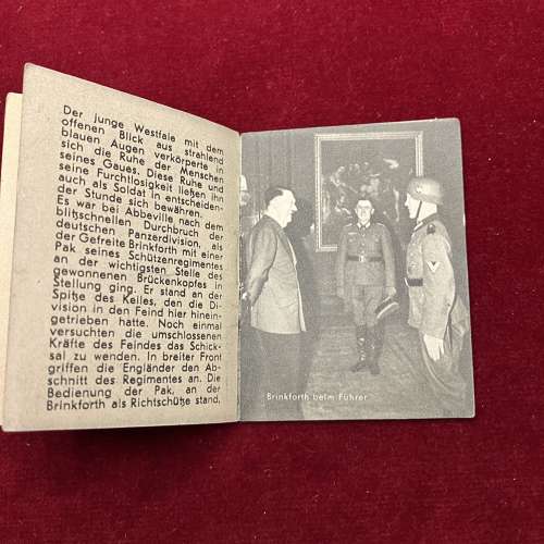 Knights Cross Holder Book Hubert Brinkforth