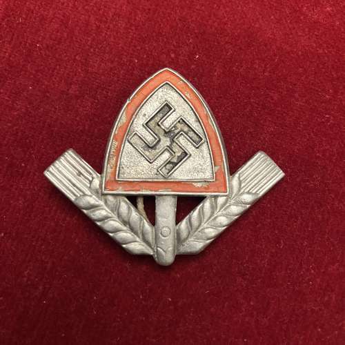 RAD Labour Service Cap Badge Glaser u. Söhne Dresden