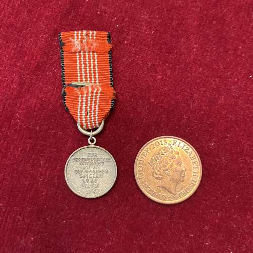 German 1936 Olympic Games Medal Miniature