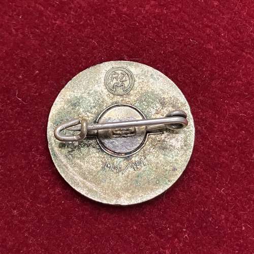 NSDAP Badge M1/151 Rudolf Schanes Wien