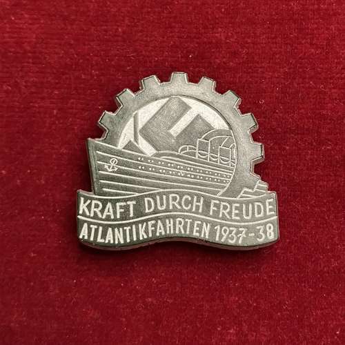 Kraft Durch Freude KDF Badge