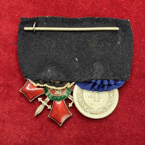 German Medal Bar with Bulgarian Merit Medal