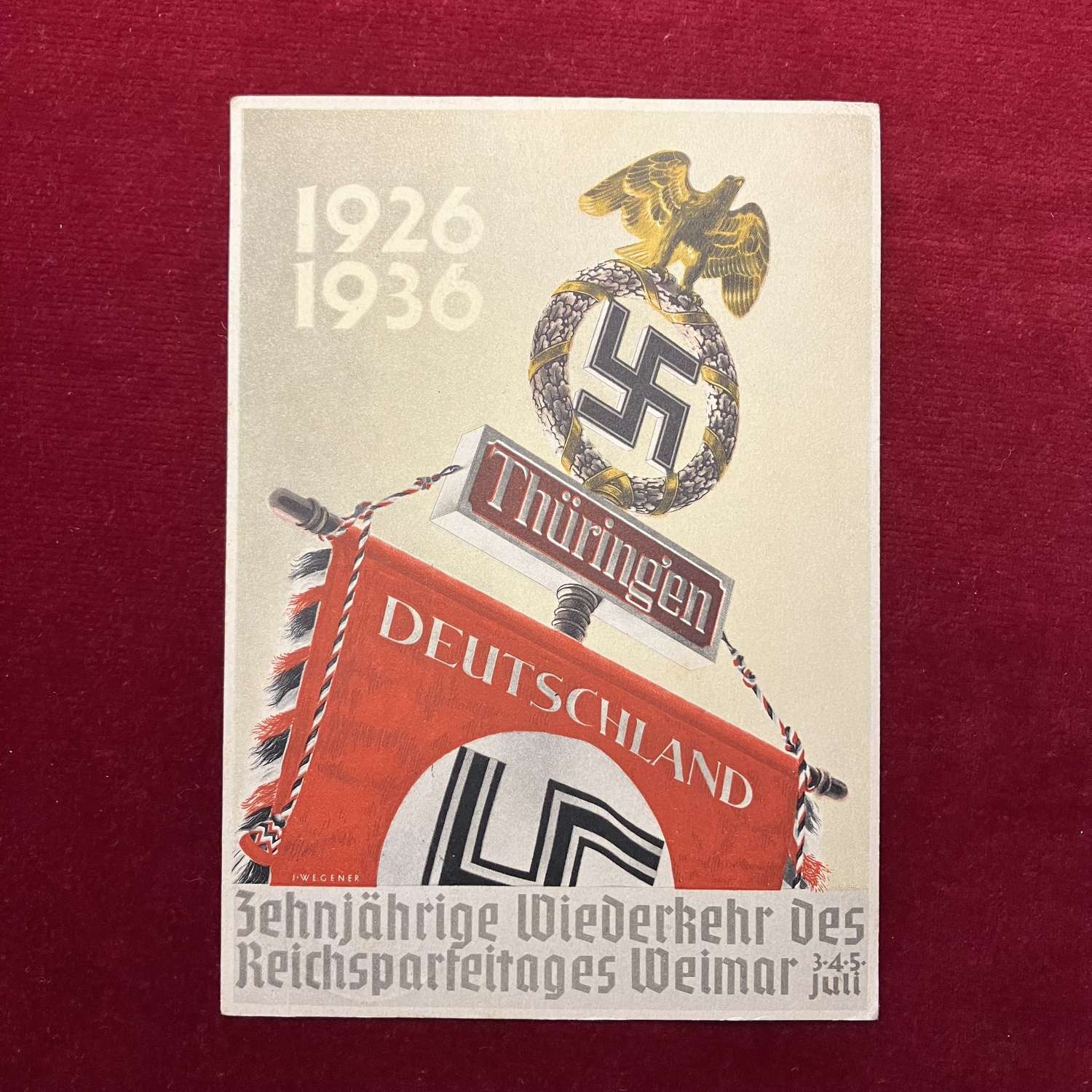 Reichsparteitag 1936 Weimar Postcard