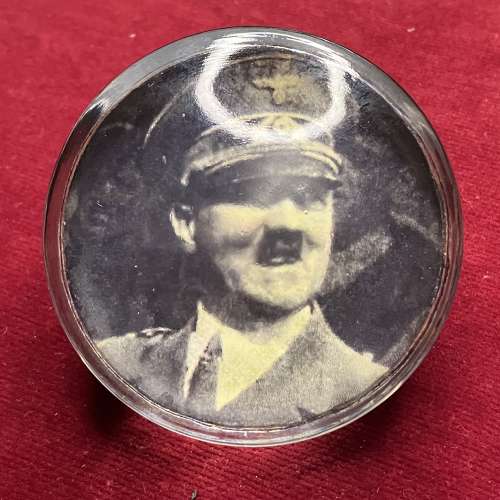 Adolf Hitler Glass Paperweight