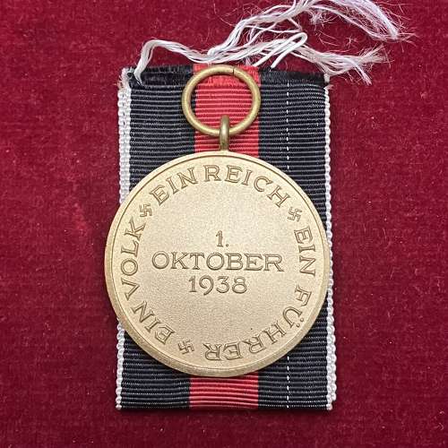 Rare L/13 Sudetenland Medal