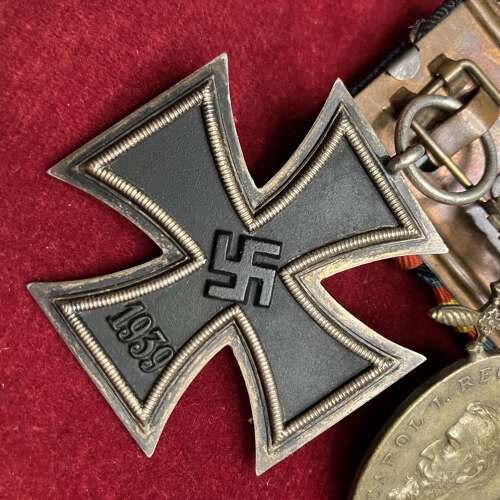 German Medal Bar Iron Cross and Romanian Awards