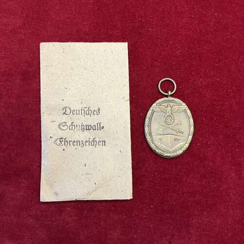 West Wall Medal and Packet