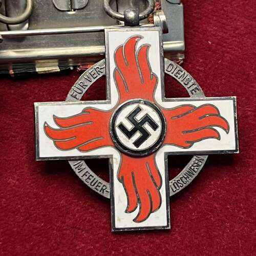 Baden Feuerwehr Medal Bar