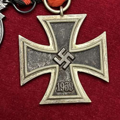 Finnish Medal Bar with Iron Cross 2nd Class