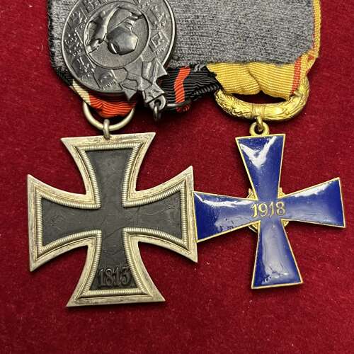 Finnish Medal Bar with Iron Cross 2nd Class