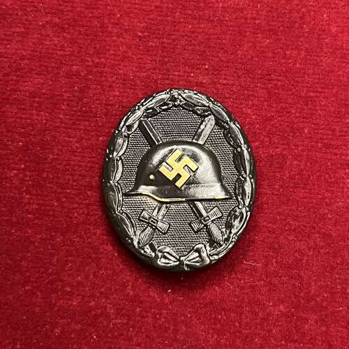 Black Wound Badge WW2